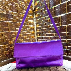 Giorgio Armani vintage silk purple bag in good condition